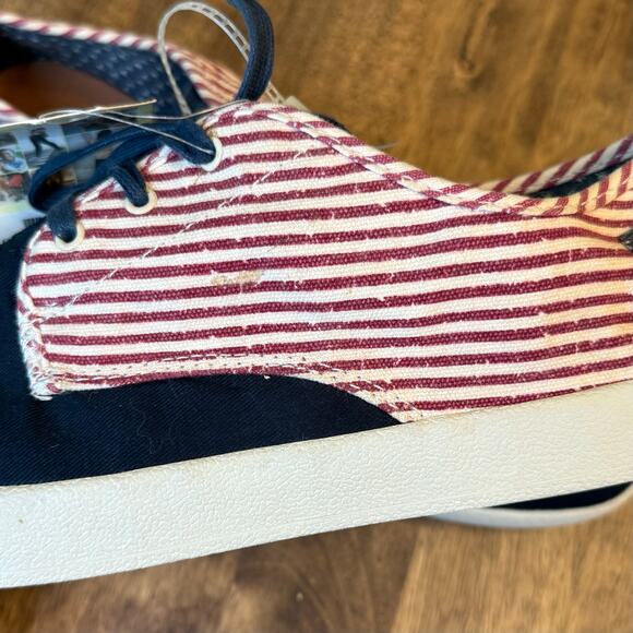 TOMS Paseo Americana Canvas Flag Sneaker Shoe Lace Up Stars Stripes Men’s 11 US - Picture 7 of 10